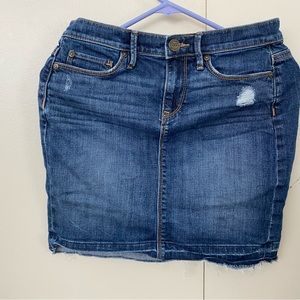 LOFT Outlet Denim Mini Skirt Size 0